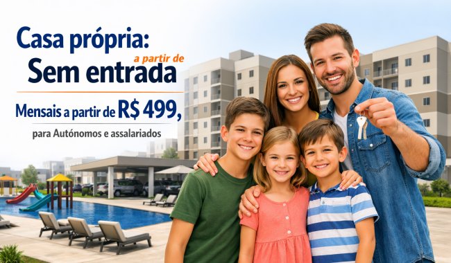Casa pr�pria: sem entrada