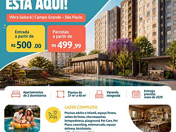 2 Dorm. + Varanda com subsidio e financiamento pela Caixa)