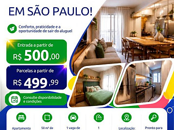 2 Dorm. em Sapopemba com entrada a partir de R$500